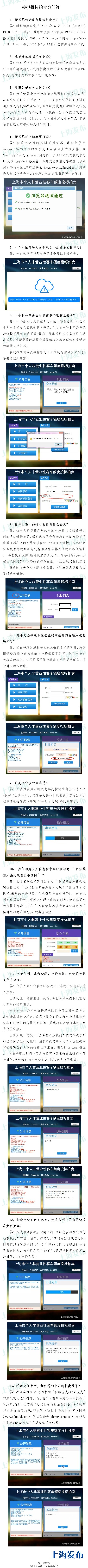 上海车牌拍卖系统即将升级 14日晚竞买者可练手
