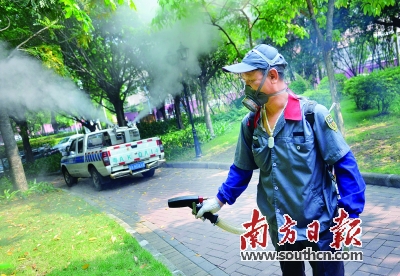 广州上周6监测点存蚊媒密度高风险