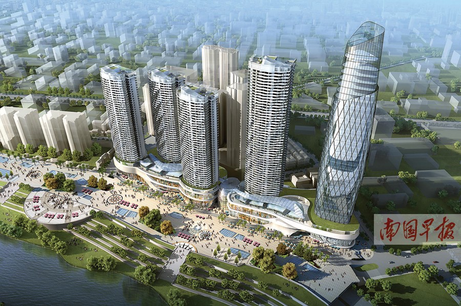 南宁水街旧城改造总投资46亿 邕江北岸又添新地标