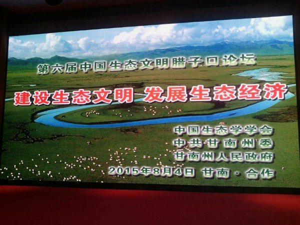 甘肃甘南藏族自治州：第六届中国生态文明腊子口论坛开幕