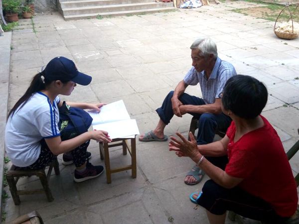 河南师大学子参加“中国社会状况综合调查”项目