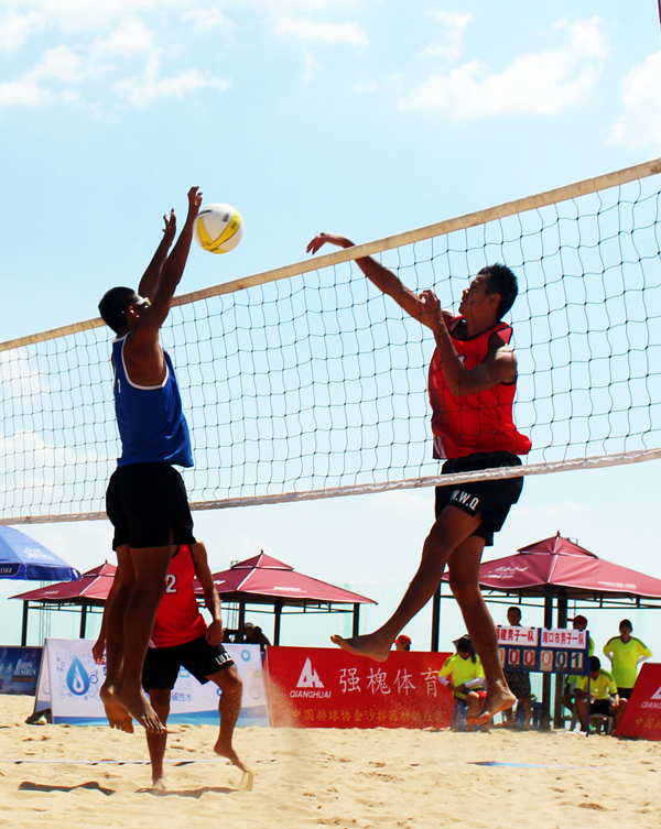 2015全国沙滩排球巡回赛27日在威海南海新区开赛