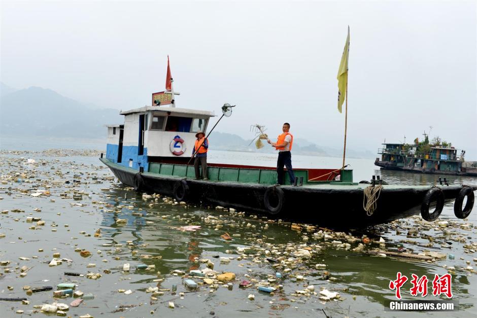 三峡库区清漂浮物 保蓄水期间安全