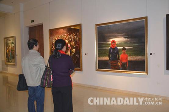 大美西藏-庆祝西藏自治区成立50周年全国美术作品展在石开幕