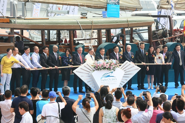 广州南沙湾国际游艇博览会今天开幕