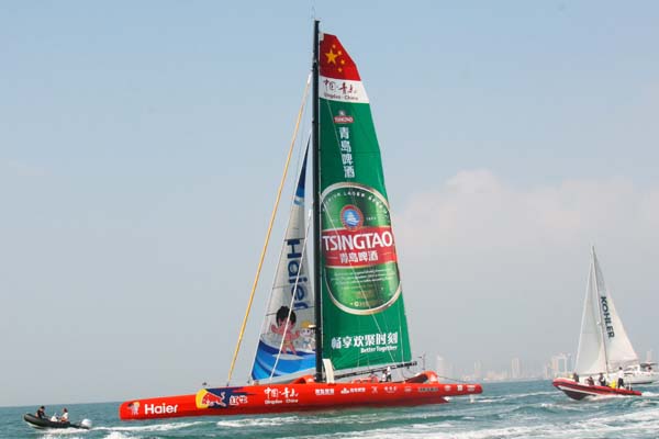 “中国•青岛”超级三体船重走“海上丝绸之路”