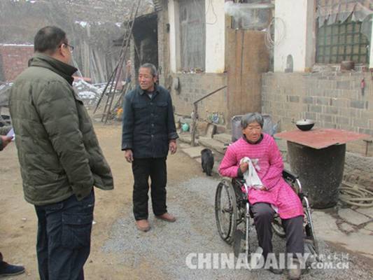 河北省阳光公益志愿协会考察平山罗汉坪村贫困状况