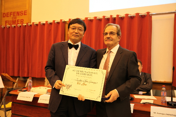 温浩教授当选法国国家外科学院荣誉院士