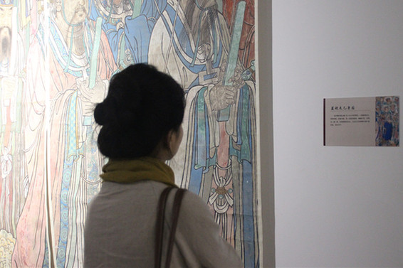 永乐宫壁画大师临摹作品首次在昆展出