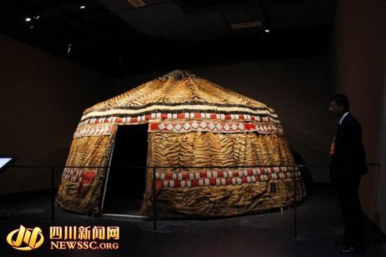 世界唯一！百年虎皮帐篷现甘孜州民族博物馆(图)