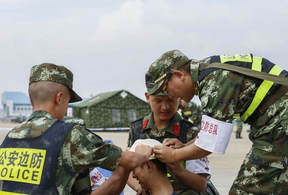 全国公安边防部队应急保障远程拉动演练在昆举行