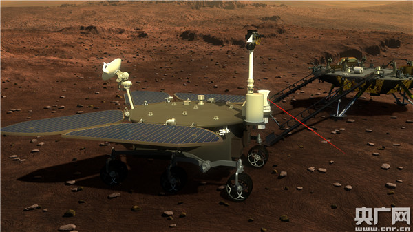 中国火星探测器外观首次公布 将于2020年发射