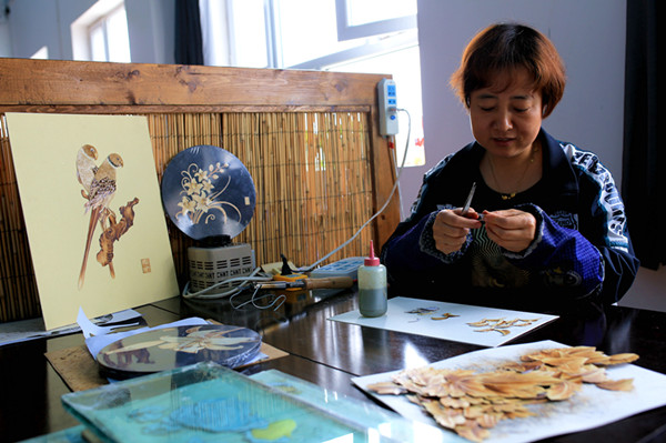 博湖芦苇工艺画备战第五届中国-亚欧博览会