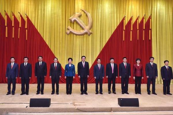 新一届湖南省委领导班子集体亮相