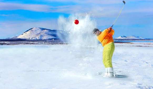国内首家火山雪地高尔夫球场落户五大连池风景区