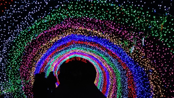 重庆规模最大灯光艺术节在涪陵开幕