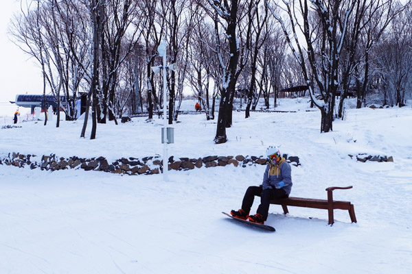 冬天 到吉林来滑雪