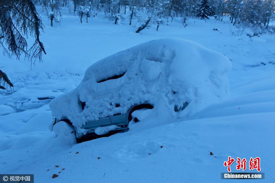 探秘中国西部最冷村镇 平均气温-37℃