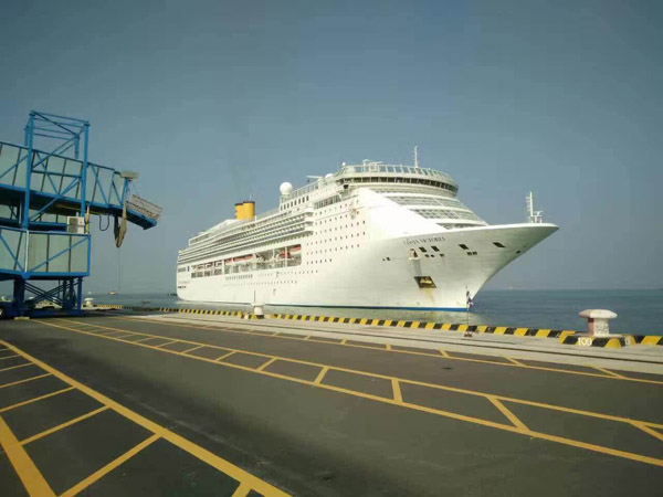 歌诗达邮轮“维多利亚”号 首次停靠南沙邮轮母港