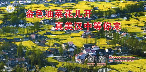 汉中洋县将举办第八届 中国最美油菜花海汉中旅游文化节