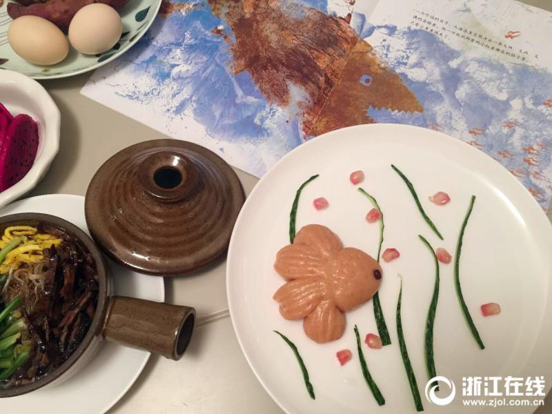 杭州一位母亲把早餐做成了画