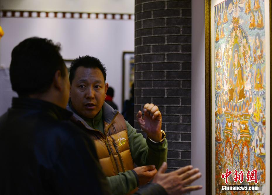 藏族百幅“勉萨画派”唐卡走进西藏“江南”