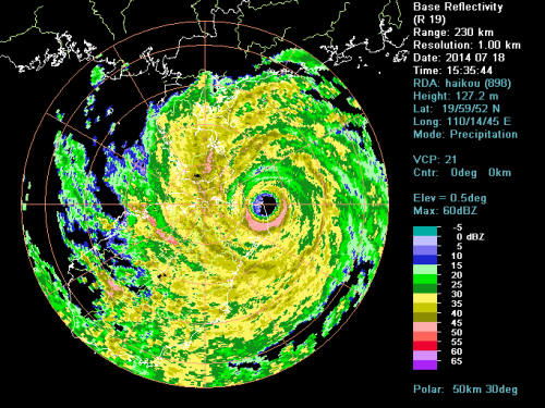 海南气象专家解析威马逊台风登陆海南文昌全过程