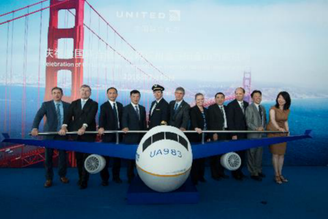 美联航开通杭州至旧金山直飞航线