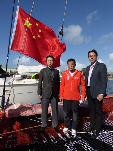 中国航海家郭川挑战单人跨太平洋世界纪录