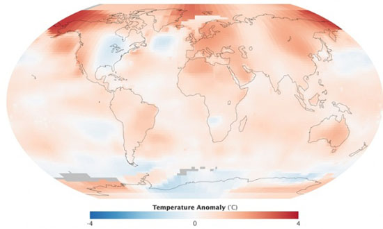 美英科学家：全球变暖没有“暂停”或“减缓”