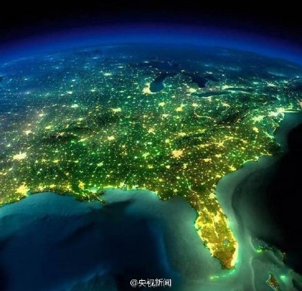 好美！NASA航拍地球夜景