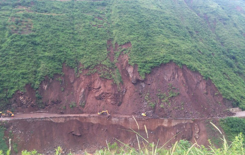 航拍云南地震灾区