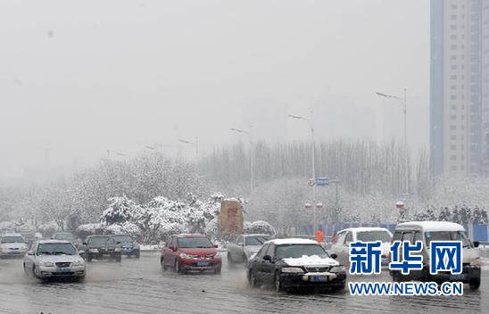 强降雪导致辽宁境内大部分高速公路封闭（图）