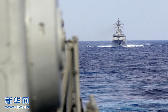 中国海军主力战舰多次远海训练 演练多项科目
