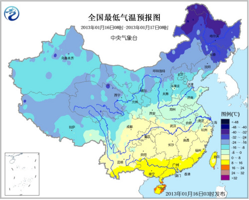 冷空气影响中国北方地区 局地降温可达10℃