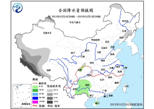中国北方将出现大范围降雪 西藏局部地区大暴雪