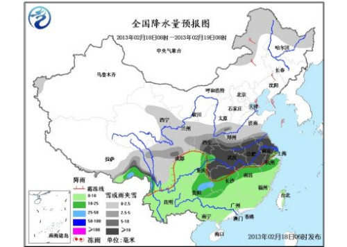 未来三天东北西南将大幅度降温 苏皖局地有暴雪