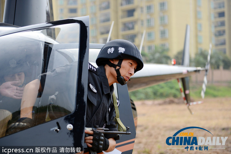 广东惠州首次空中查毒 直升机排除两栋可疑楼