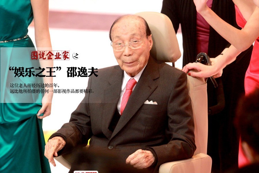 邵逸夫1月7日清晨在香港家中安详离世 享年107岁