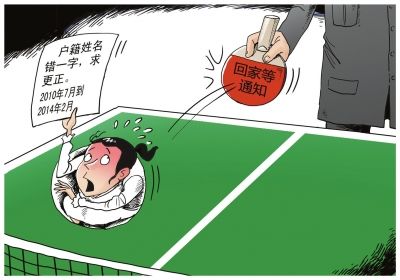 京华时报：改名难（漫画）