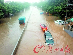 深圳排水管道标准低 网民吐槽：暴雨后开车如开船