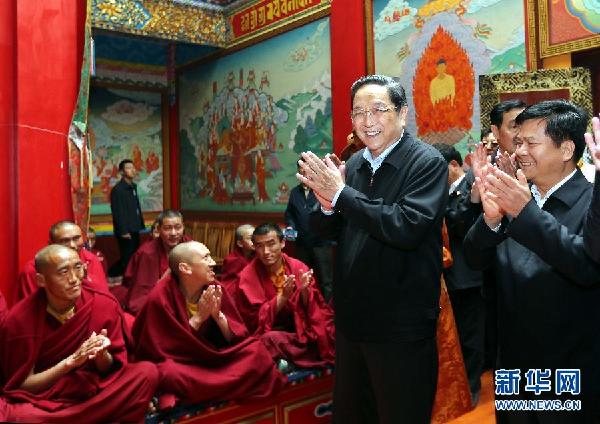 俞正声：做好民族宗教工作 促进藏区长治久安