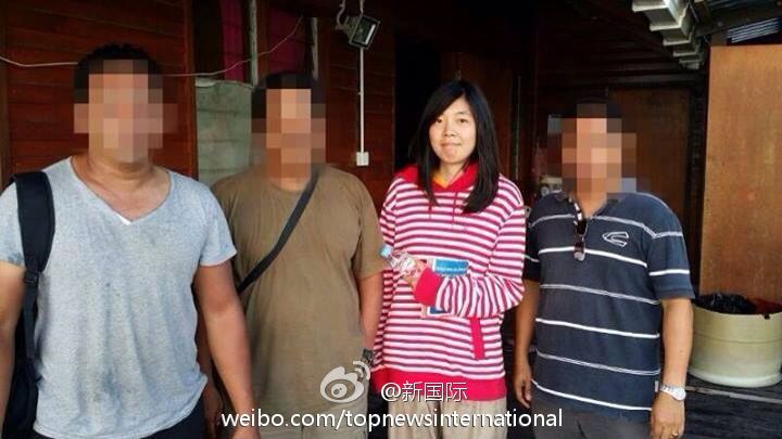 马来西亚警方公布获释中国游客照片