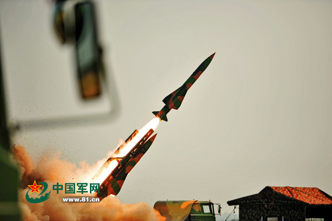 成空导弹某旅砺剑渤海湾 所发导弹全部斩获目标