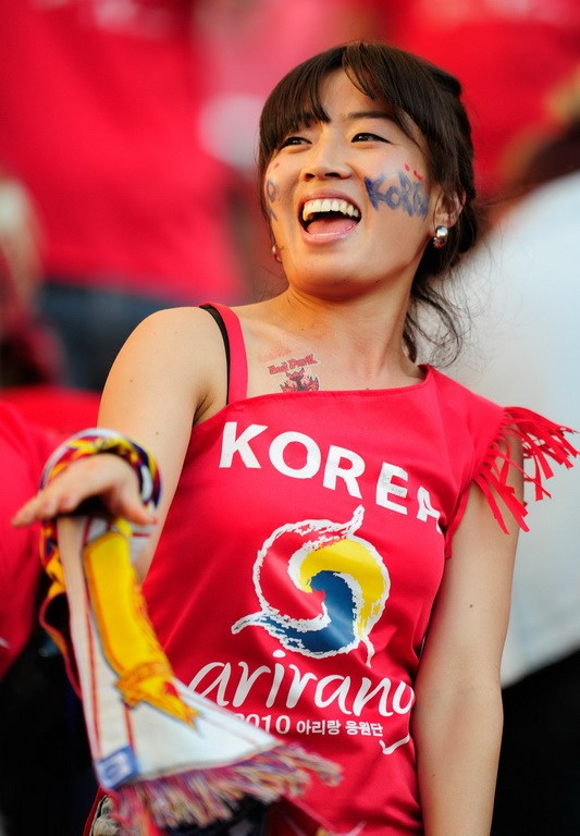 韩国拉拉队红魔图片