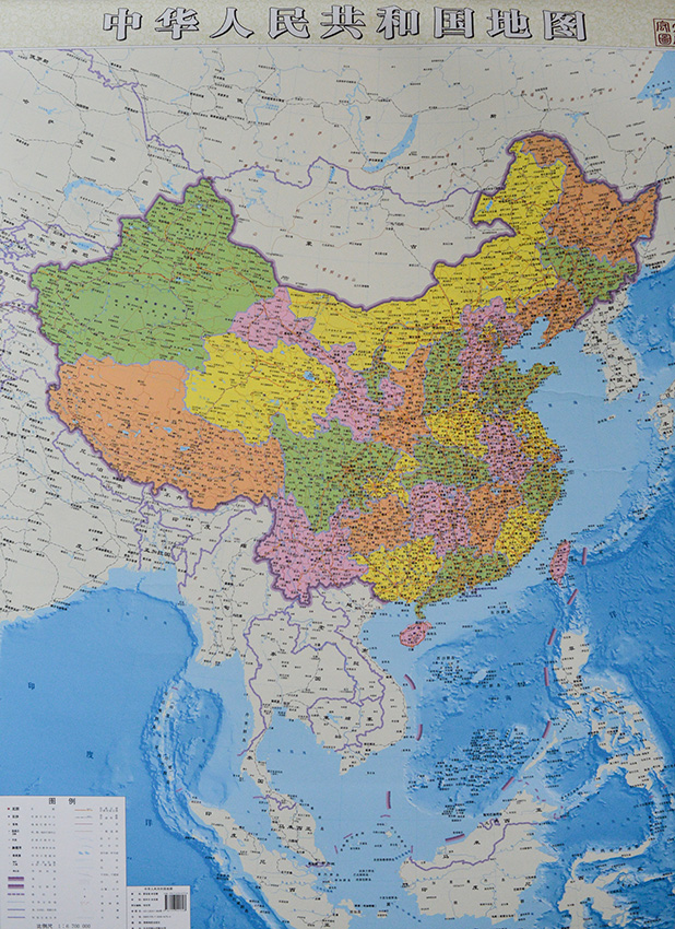 全白中国地图图片