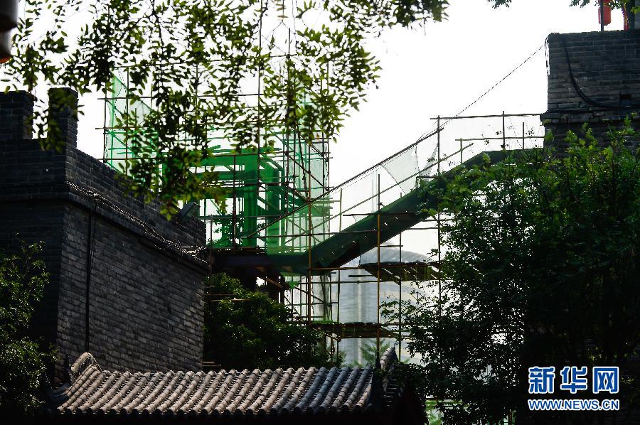 西安600年明城墙修建电梯引质疑