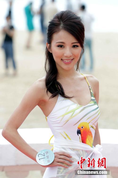 2014香港小姐竞选佳丽泳装亮相