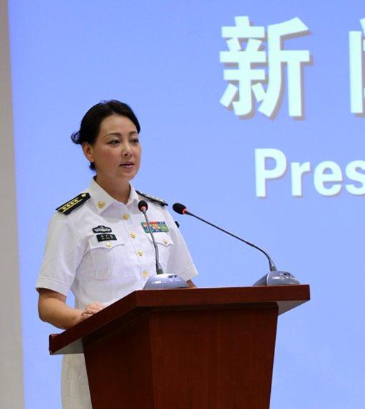 中国海军首位女发言人邢广梅亮相[图]