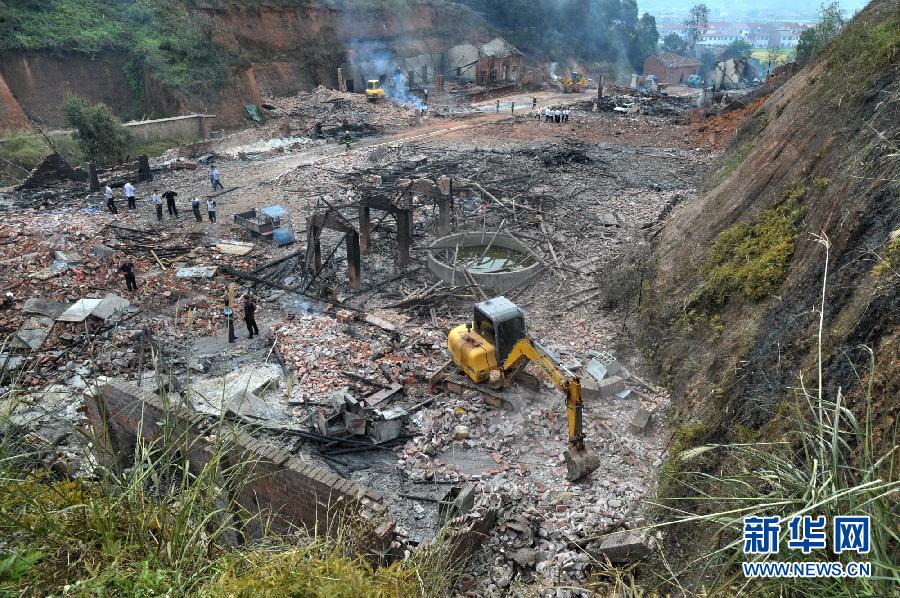 湖南醴陵花炮厂爆炸事故死亡人数达13人